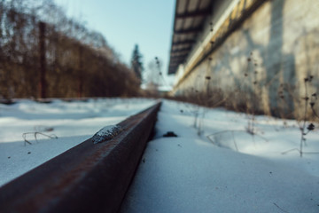 Stillgelegtes Bahngleis