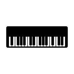 Piano icon, logo on white background