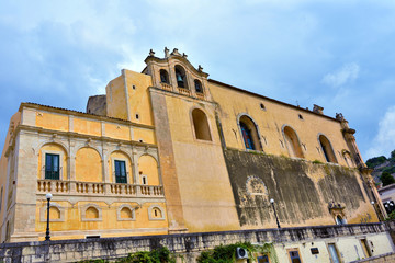 church of the carmine and convent Sec. XVII - XVIII Scicli Sicily Italy