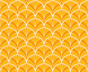 Vector Art Deco Pattern. Seamless Abstract Background. Geometric Vintage Style Texture.