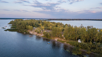 Fishing island aerial