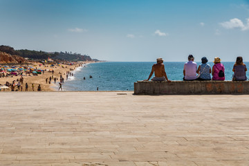 Relaxing after a long beach walk in th algarve
