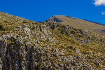 highland mountain ridge rock district wilderness nature landscape far from civilization lonely scenery place 