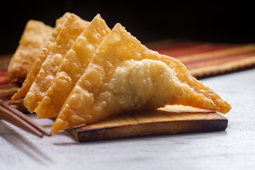 Korean Fried Mandu Dumplings