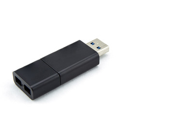 USB flash drive isolated on white background
