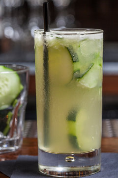 Cucumber margarita cocktail
