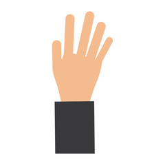 Businessman hand isolated
