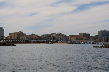 Boatstrip around Syracuse at Mediterranean Sea, Sicily Italy