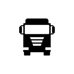 front view truck, auto icon. Element of transport front view icon for mobile concept and web apps. Glyph front view truck, auto icon can be used for web and mobile