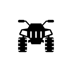 front view transport, quad bike icon. Element of transport front view icon for mobile concept and web app. Glyph front view transport, quad bike icon can be used for web and mobile