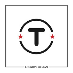 Initial Letter T Logo Template Vector Design