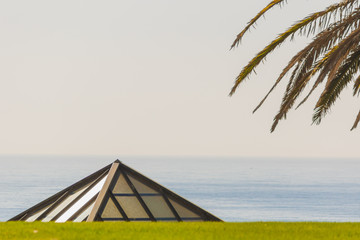 Beautiful pyramidal / pyramid Skylight near D. Ana Beach in Lagos Portugal.