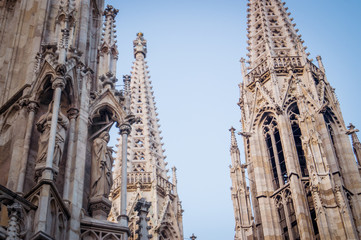 Nahaufnahme Votixkirche in Wien