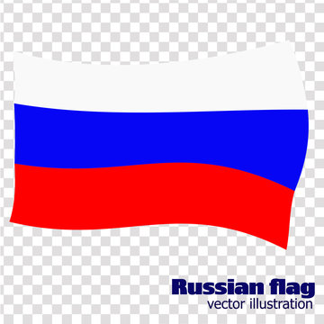 Bright background with flag of Russia. Happy Russia day background. Bright illustration with flag.