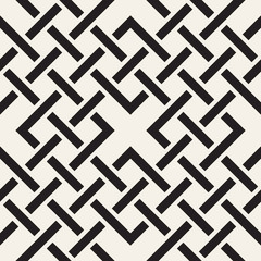 Vector seamless pattern. Modern stylish abstract texture. Repeating geometric interlacing lines