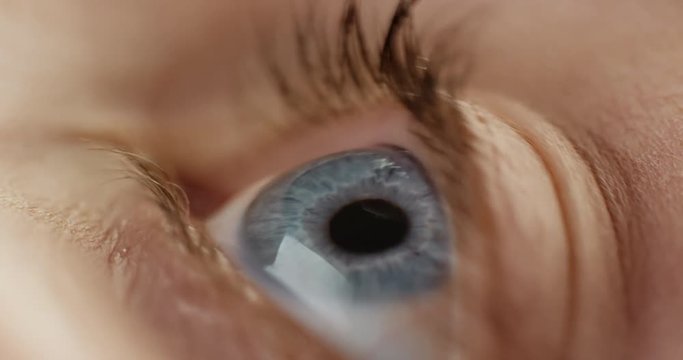 macro close up eye using eye drops liquid medicine healthy eyesight clarity concept