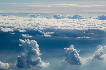 Fototapeta premium Сlouds from airplane window