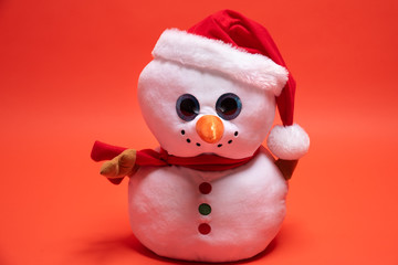 Single snow man toy for Christmas holiday. Great gift or ornament for kids