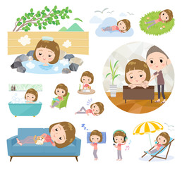 Straight bangs women Sportswear_relax