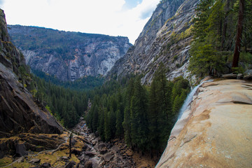 Waterfall on Yosemite National Park