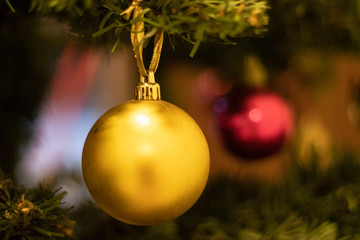 christmas decoration on the tree 