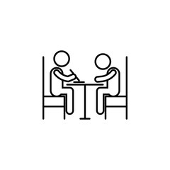  Home schooling, parent teaching  icon. Element of home schooling icon. Thin line icon for website design and development, app development. Premium icon