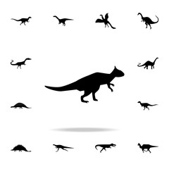 Archaeoceraptops icon. Detailed set of dinosaur icons. Premium graphic design. One of the collection icons for websites, web design, mobile app