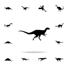 Abelisaurus icon. Detailed set of dinosaur icons. Premium graphic design. One of the collection icons for websites, web design, mobile app