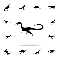 Compsognathus icon. Detailed set of dinosaur icons. Premium graphic design. One of the collection icons for websites, web design, mobile app