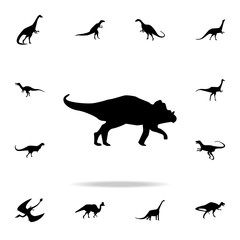 Archaeoceratops icon. Detailed set of dinosaur icons. Premium graphic design. One of the collection icons for websites, web design, mobile app