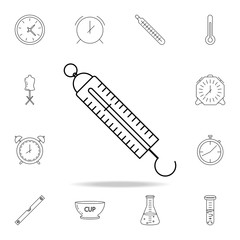 scales with a hook icon. Detailed set of measuring instruments icons. Premium graphic design. One of the collection icons for websites, web design, mobile app