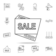 discount 3 days icon. Detailed set of clearance sale icons. Premium graphic design. One of the collection icons for websites, web design, mobile app