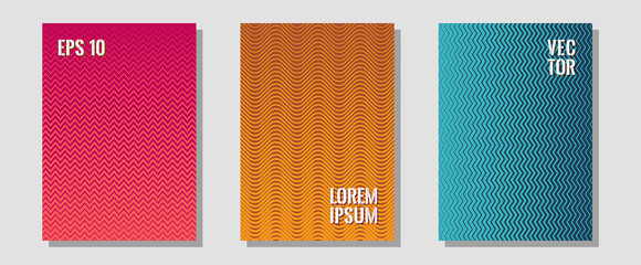 Certificate layouts vector graphic design set.