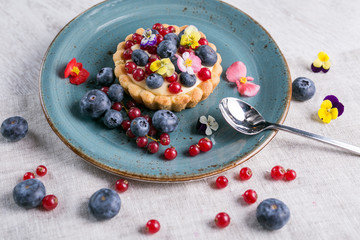Forest fruit tart