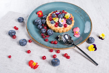 Forest fruit tart