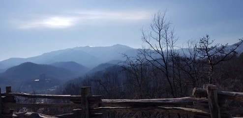 winter in mountains