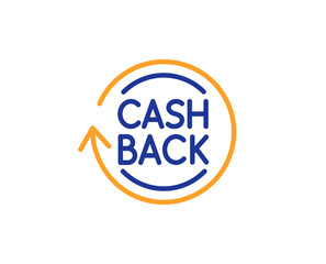 Cashback service line icon