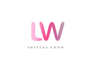 LW Initial Logo for your startup venture
