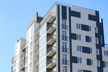 newly built multi-storey residential building