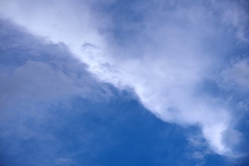 Fototapeta na wymiar white cloud in sky on blue sky nature
