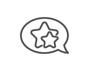 Stars line icon. Favorite sign. Positive feedback symbol. Quality design flat app element. Editable stroke Star icon. Vector