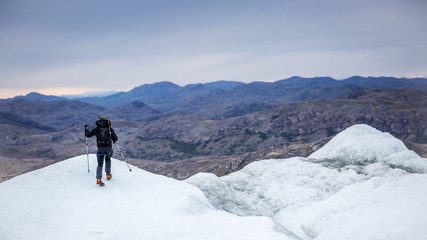 Fototapeta na wymiar Greenland adventure travel
