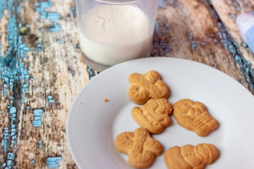 Cookies and milk for Santa Claus