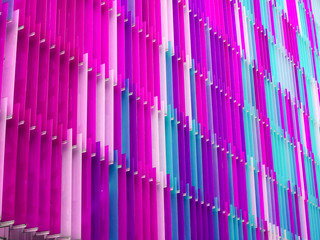 Obraz premium acrylic plastic sheet interior seven level line and color magenta blue pink