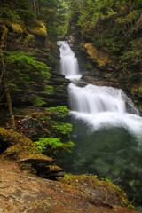 Fototapeta na wymiar Sticta Falls in Wells Gray Provincial Park, British Columbia, Canada