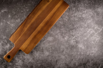 Wooden empty tapas tray board