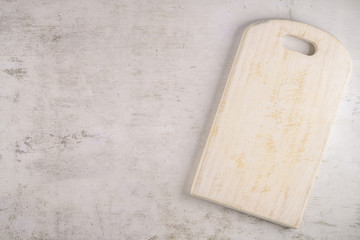 White painted pine wood cutting board
