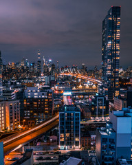 Fototapeta premium NYC Winter Night