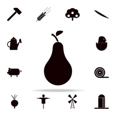 pear icon. Farm icons universal set for web and mobile