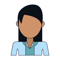 Young woman avatar profile